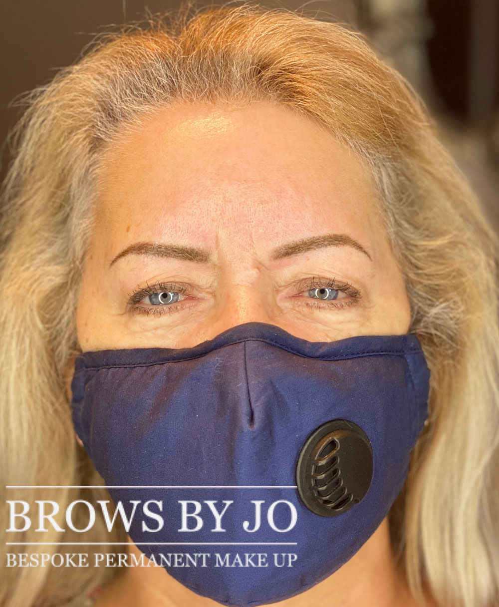 eyebrow tattoo with semi permanent makeup in banbury at brows by jo